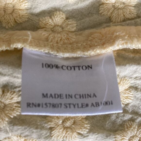 Katie J NYC Tween Karlie Embroidered Skirt. Yellow with Daisy Pattern. Size M. - Picture 6 of 7